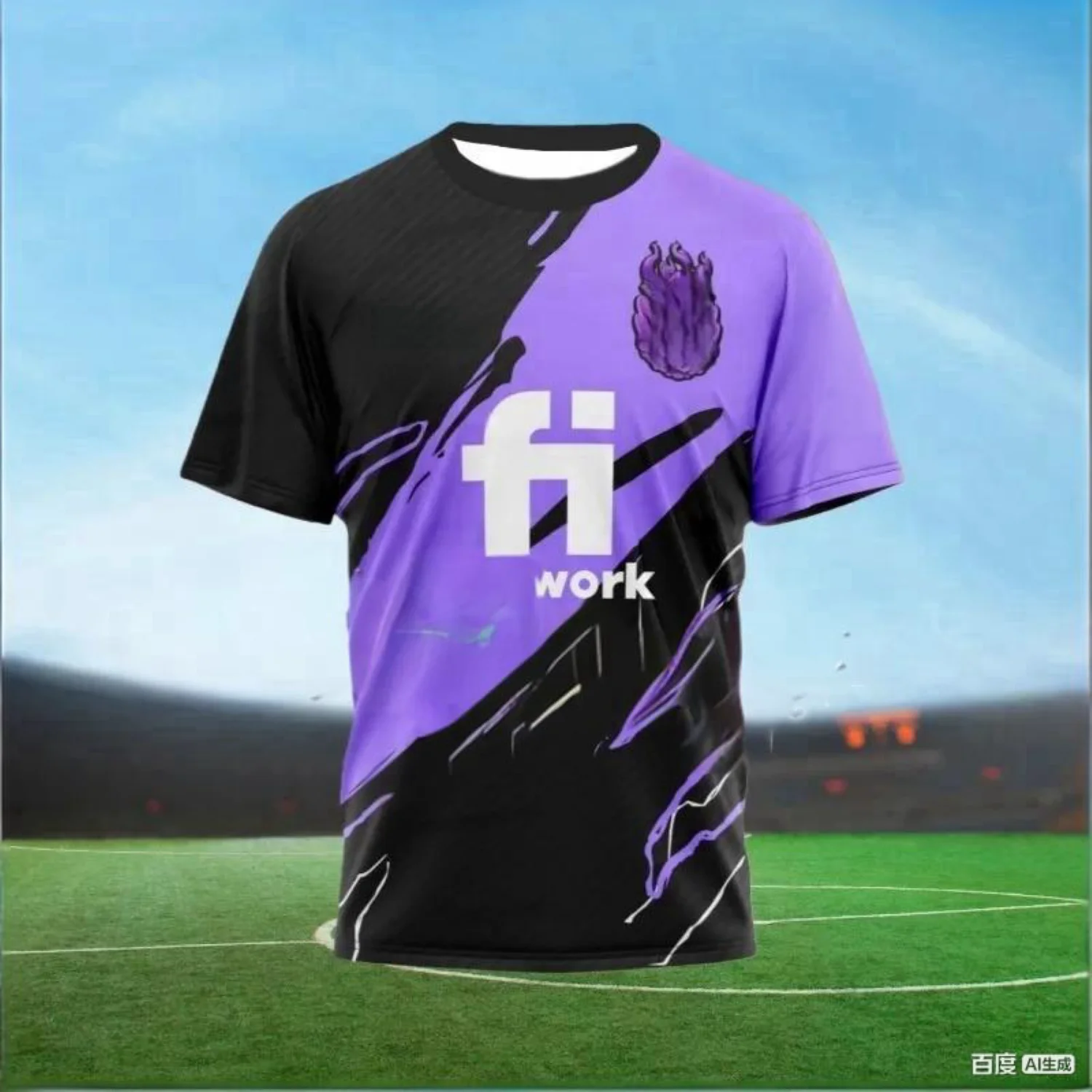 

2026 New Style E Sports Lovers Fashion T Shirt Adult Purple Clothing Sports Quick Drying Short Sleeve Mountain Bike Jersey