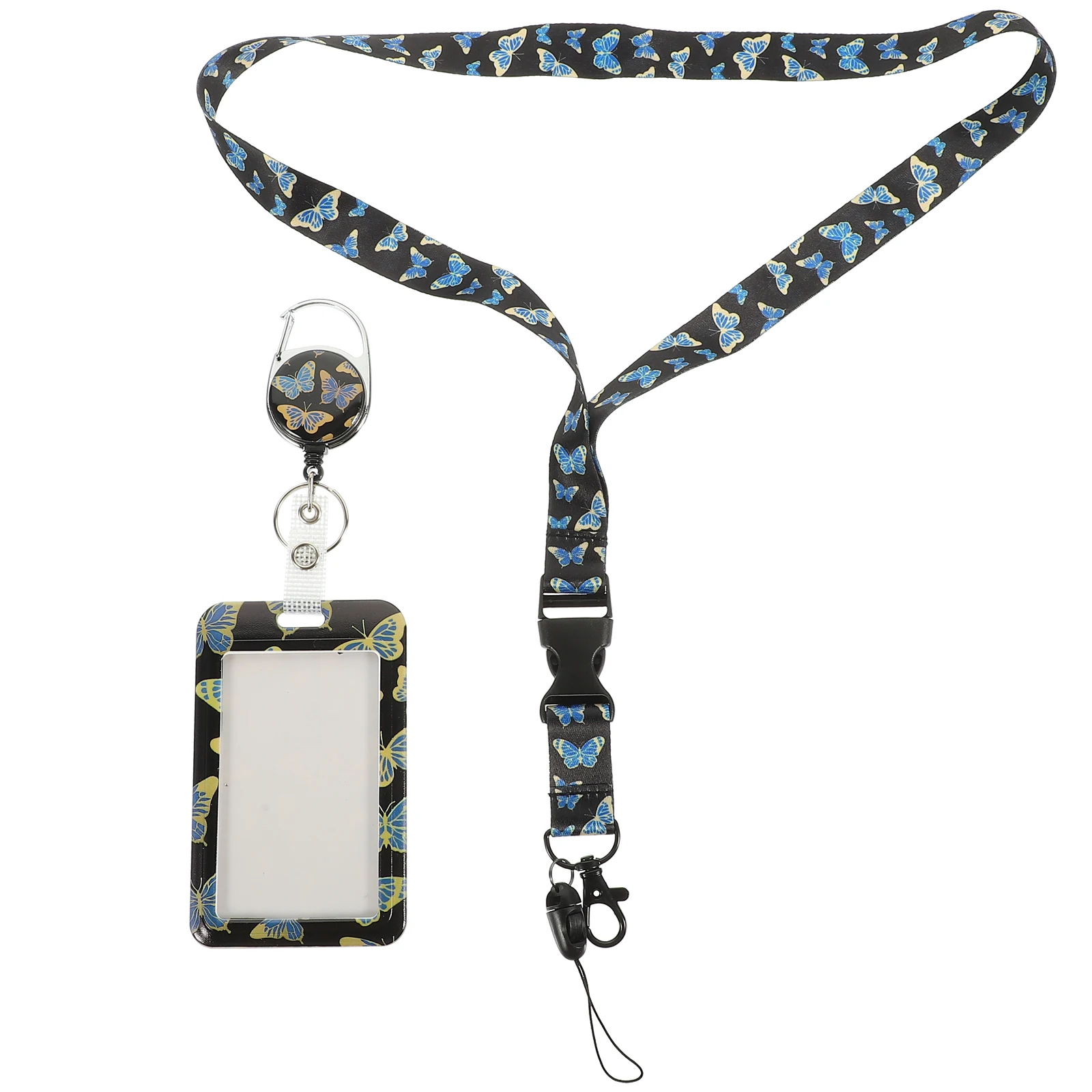 

ID Card Holder Lightweight Badge Lanyard Teacher Student Cards Keeper AntiScratch NameTag Sleeve School Credentials