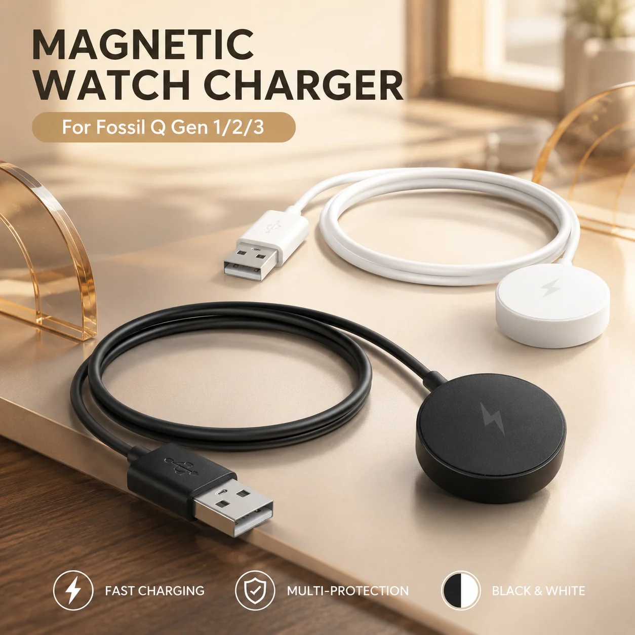 Fossil Watches Smartwatch Gen 3 - Smart Watch Fast Charging Stand Dock