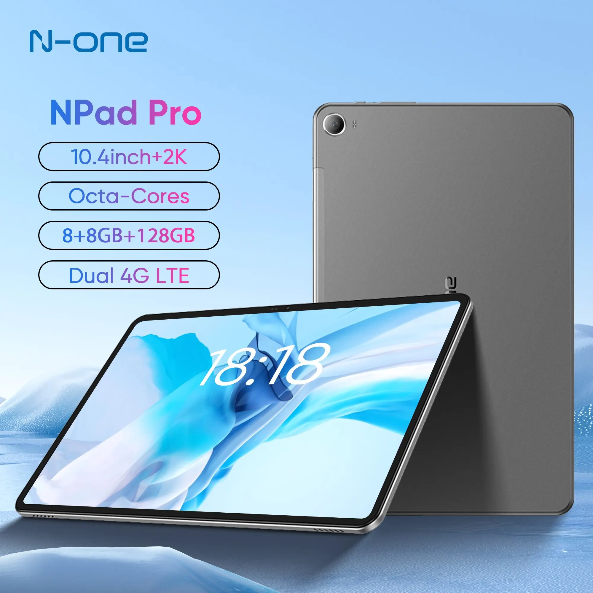 N-ONE Npad Pro Android Pad (8+8)GB 128GB 10.36''2K FHD+ Display UNISOC T616 Octa Core 13MP Camera Type-C Dual 4G LTE Tablettes