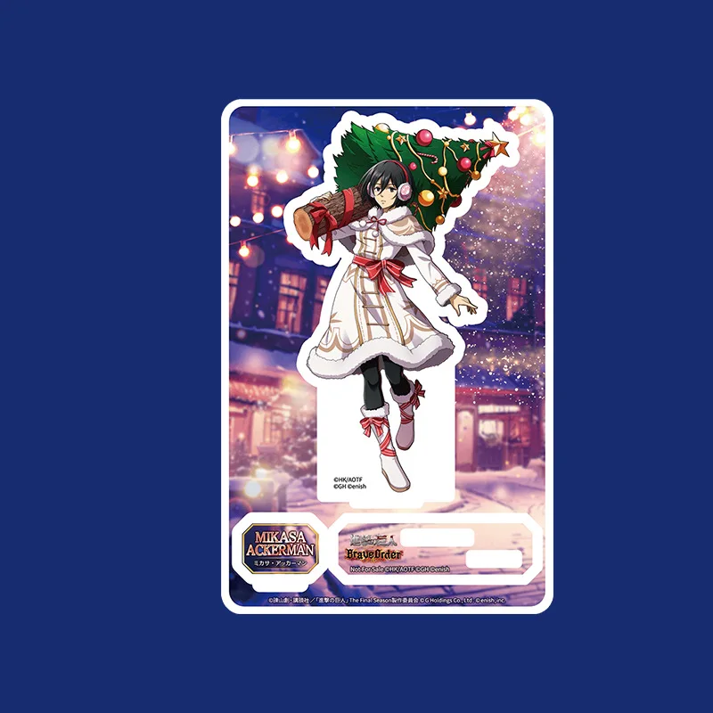 حامل شخصية أكريليك من الرسوم المتحركة على تيتان إرين ليفي مع خلفية ​   هدية نموذج لجسم الحركة