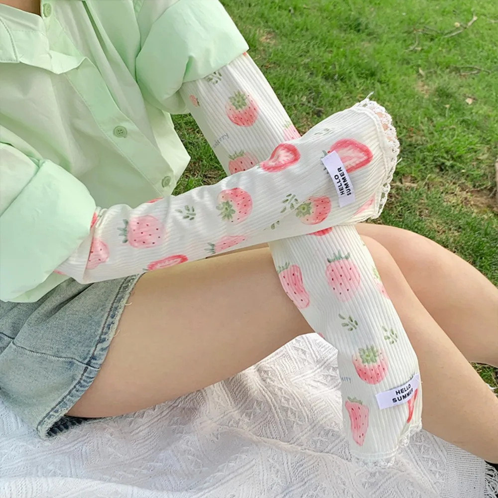 البرتقال الفواكه التبريد أكمام أذرع تبريد الخوخ فراشة الفراولة الشمس الأكمام الواقية الدانتيل Cantaloupe البطيخ أغطية للذراع