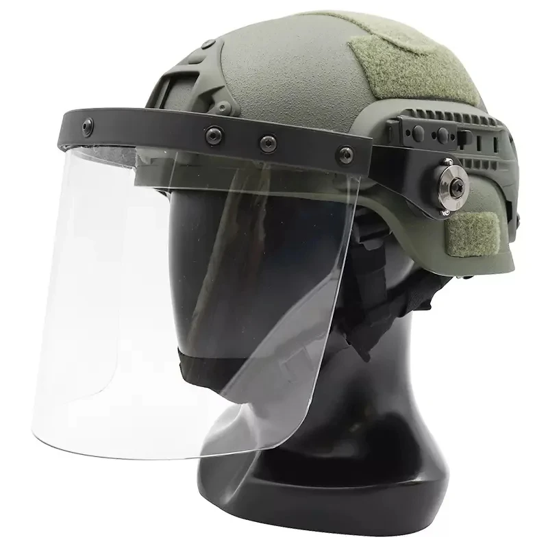 Full body protective mask Fast MICH M88 ballistic helmet transparent mask with extended high-strength CS gaming mask