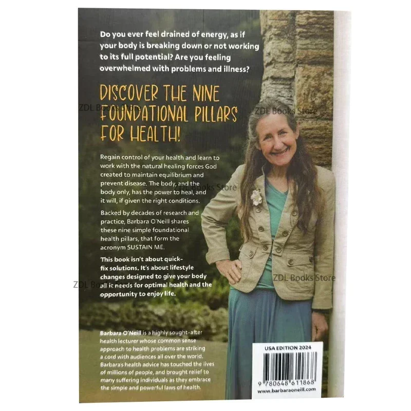 حافظني كتيب العلاجات الطبيعية، 9 أعمدة أساسية لكتاب الدليل الصحي باللغة الإنجليزية ذات الغلاف الورقي