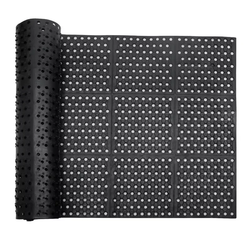 Non Slip Rubber Mat for Factory Workshop Children Playground Kitchen Bathroom Industrial Use Custom Cutting Service Available