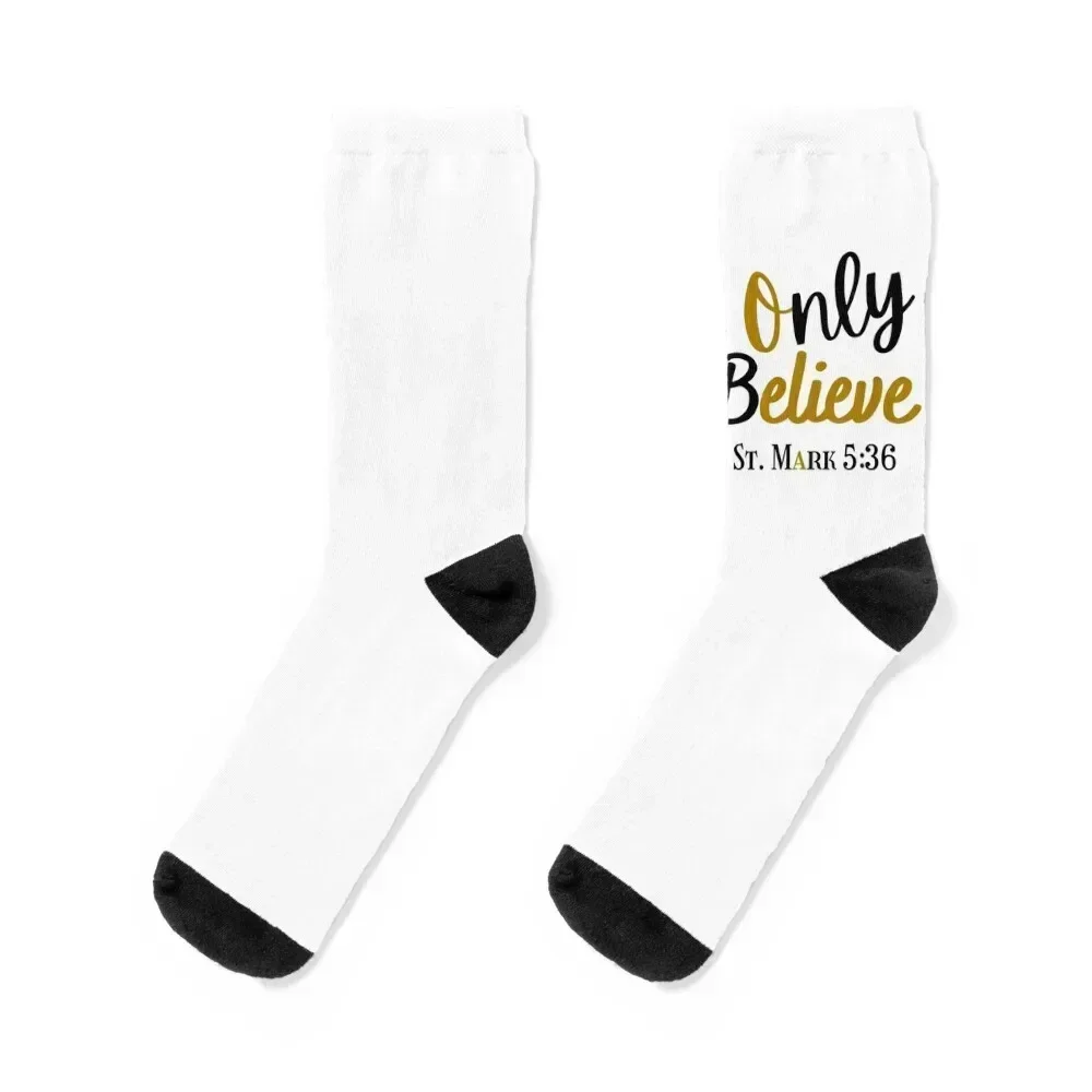

Only Believe Socks cute happy Children's Sports Socks Girl Men's