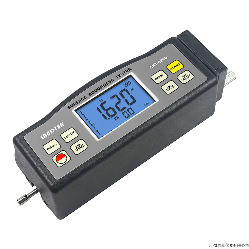 SRT-6210 Surface Roughness Tester SRT6210 (Ra/Rz/Rq/Rt, Data Memory, 5um Pin) Digital Profilometer Roughness Gauge