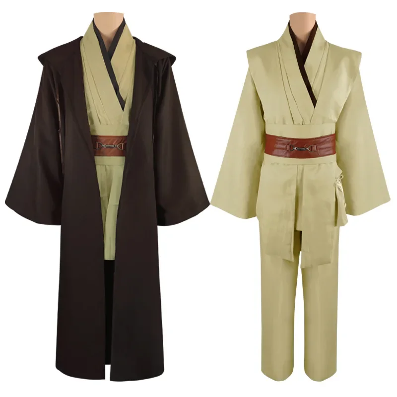 Obi-Wan Kenobi cosplay costume Jedi Knight robe uniform sets unisex size three color styles Halloween Jedi outfit