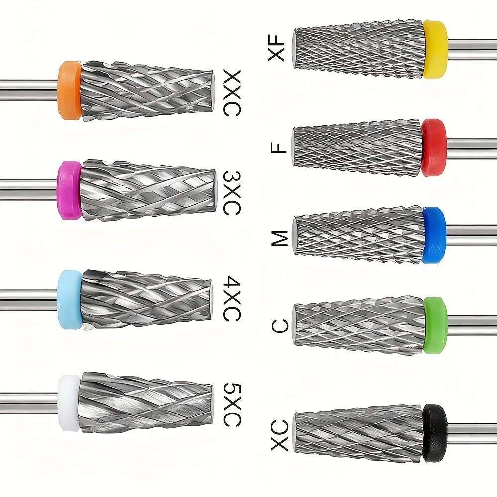 1 Broca de Carboneto de Tungstênio para Unhas, Ferramenta Profissional de Manicure para Remoção de Gel, Modelagem e Polimento