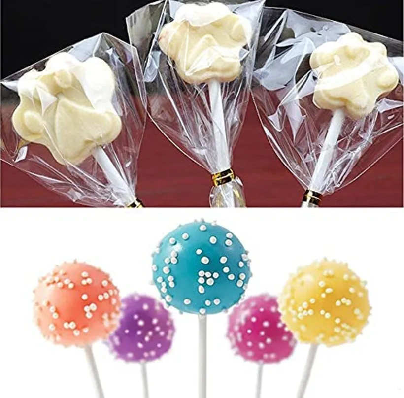 50/100Pcs/set Plastic Lollipop Stick Safe White Cake Pop Sucker Sticks For Chocolate Sugar Candy Lollypop DIY Mold Bakeware Tool