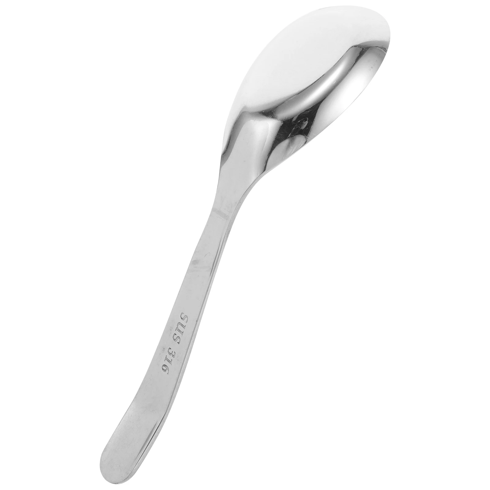 

Stainless Steel Spoon Deep Soup Tablespoon Curry Coffee Basting Serving Plastic Measure Metal Large Round HeadSpoons Kitchen Bar