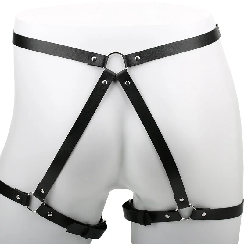 

Women Sexy Bondage Leg Harness Decoration Trend Punk Waist to leg Belt Caged Thigh garter Belt straps Goth Clothing Accessories