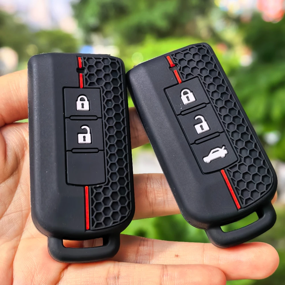 For Mitsubishi Xpander Outlander ASX Pajero Eclipse Cross Montero Silicone Key Cover Remote Car Key Case Cover Shell