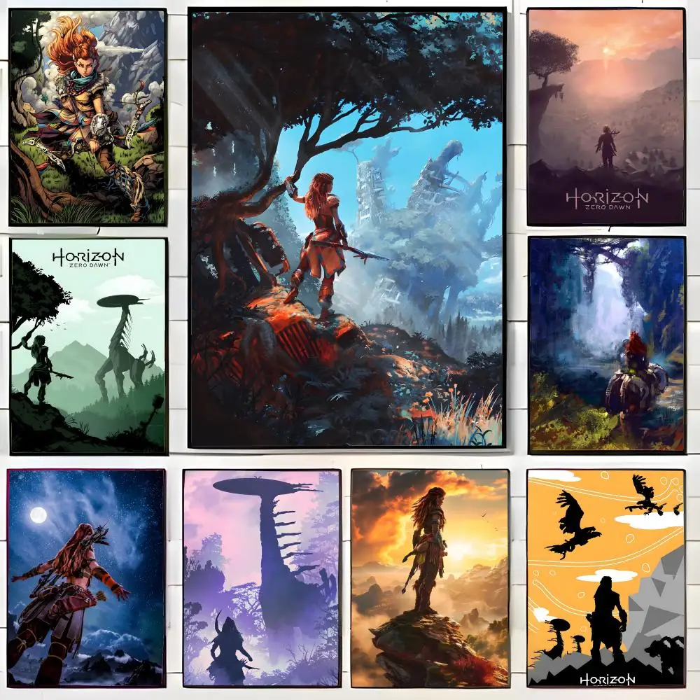 game art print H-HORIZON Poster Wall Art Print Decorative Mural Home Decor Gift Unframed