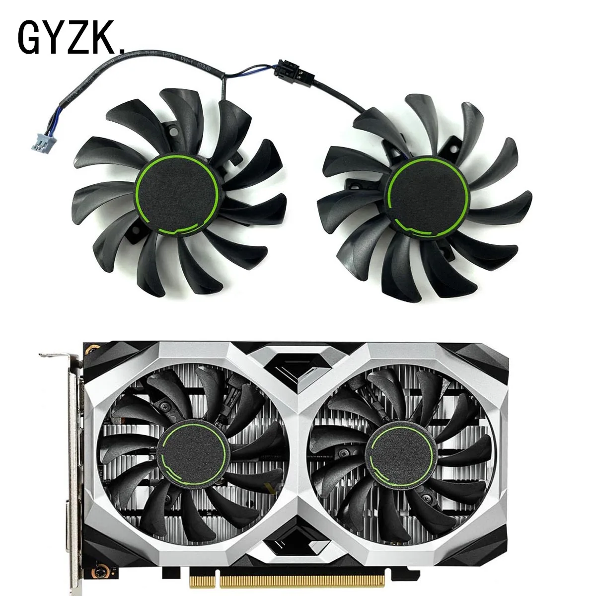 

Новый сменный вентилятор для видеокарты MSI GeForce GTX 1630 1650 1650S VENTUS XS HA8010H12C-Z