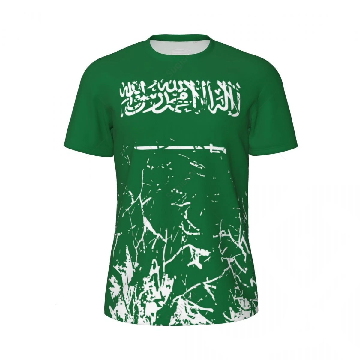 Saudi Arabia Flag T-shirt 3D Printed Men\'s and Women\'s Running Bike Sweatshirts Casual Tops Mesh Fabric Material T-shirt