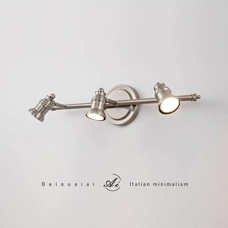 Modern mirror headlights bathroom LED waterproof bathroom wall lights antique minimalist lighting fixtures
