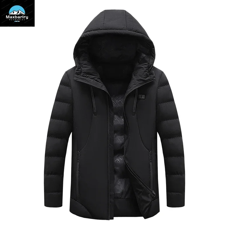 Men's Heating Jacket 11 Heating Areas Usb Charging Temperature Control Jacket Outdoor Camping Warm Cold Clothing Men Winter Coat