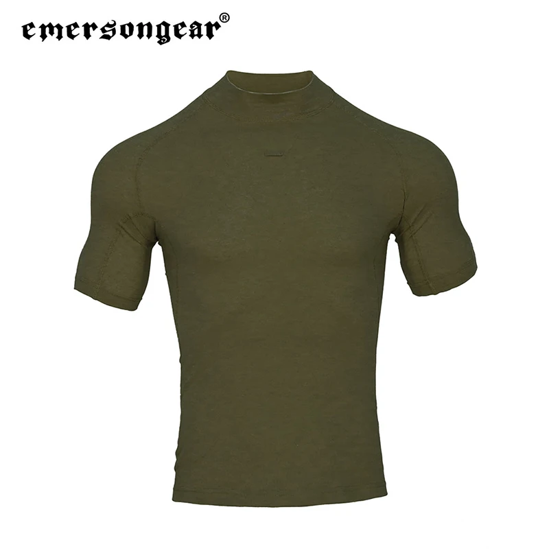 Emersongear Blue Label Tactical Marsh Frog Training Short Sleeve Shirts Outdoor Daily Sports Combat Fitness T-shirt RG Polyester