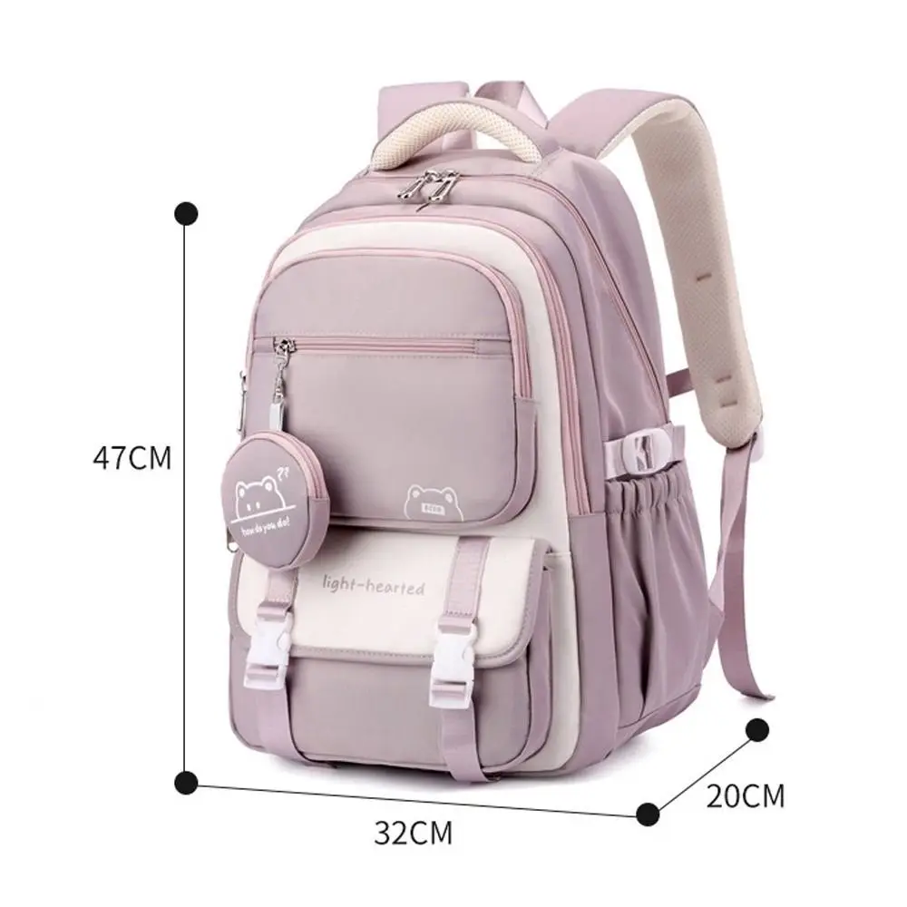 Tas Ransel Kapasitas Besar Tahan Lama Tas Sekolah Ringan Kasual Tas Bahu Multifungsi untuk Pelajar