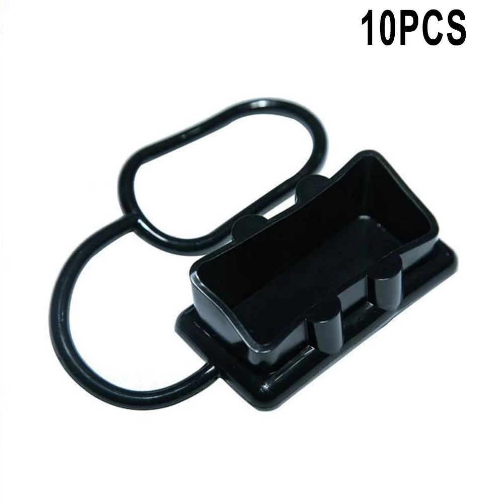 For Trailer Boat Dust Cap Cap 10 * 10 PCS 4.7*2.6*1.8cm 50AMP Battery Black / Red Caravn Prevent Dust Connectors