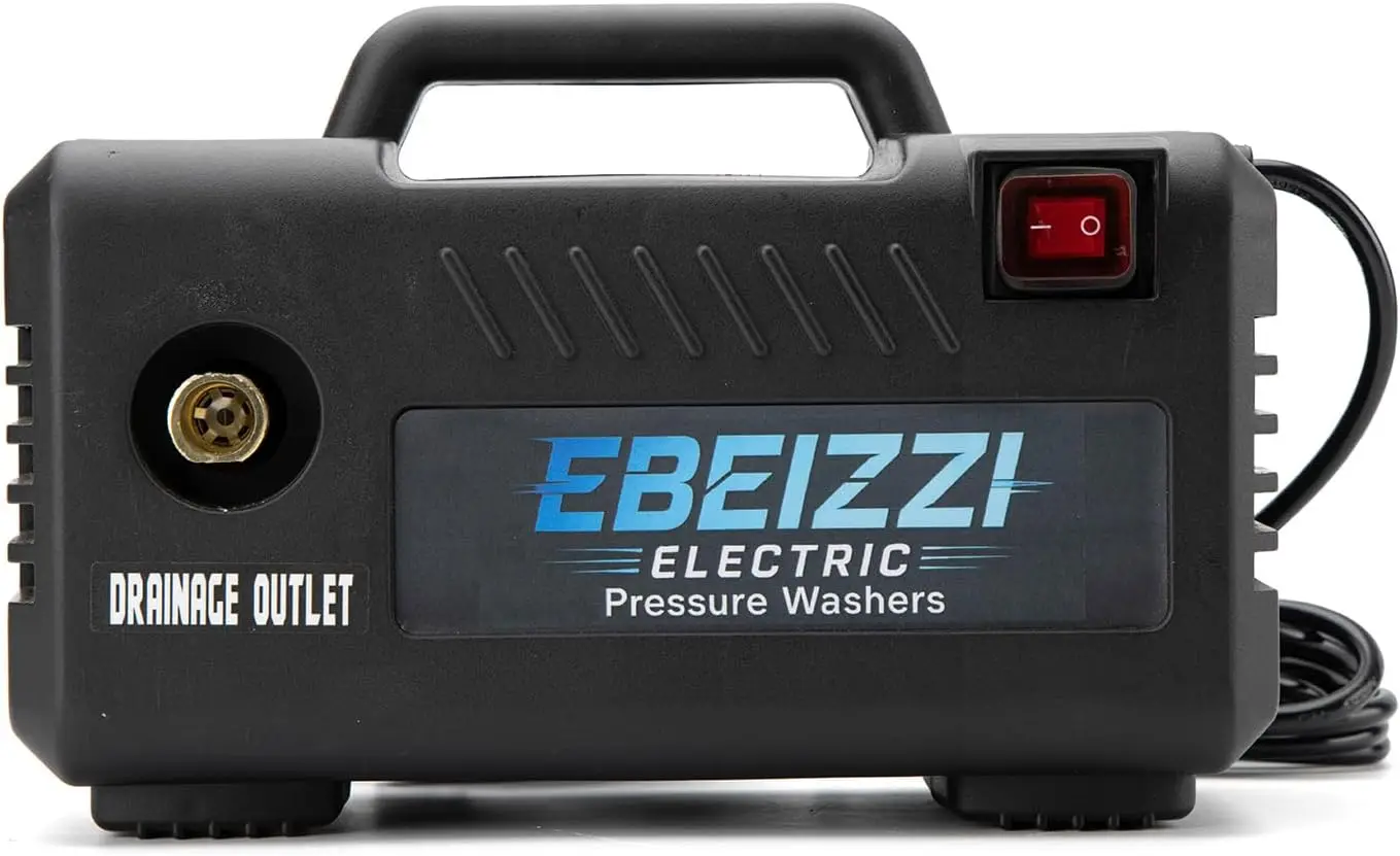 

Pressure Washer with 4 Nozzles & Foam Cannon for Driveways, Cars, Fences,Patios, and Outdoor Cleaning (Black)