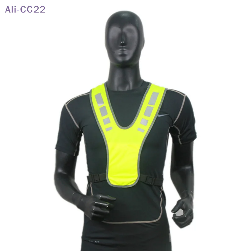 {CC22} Visible Reflective Vest Working Clothes Night Security Outdoor Running Cycling Coat Motorcycle Safety Jacket