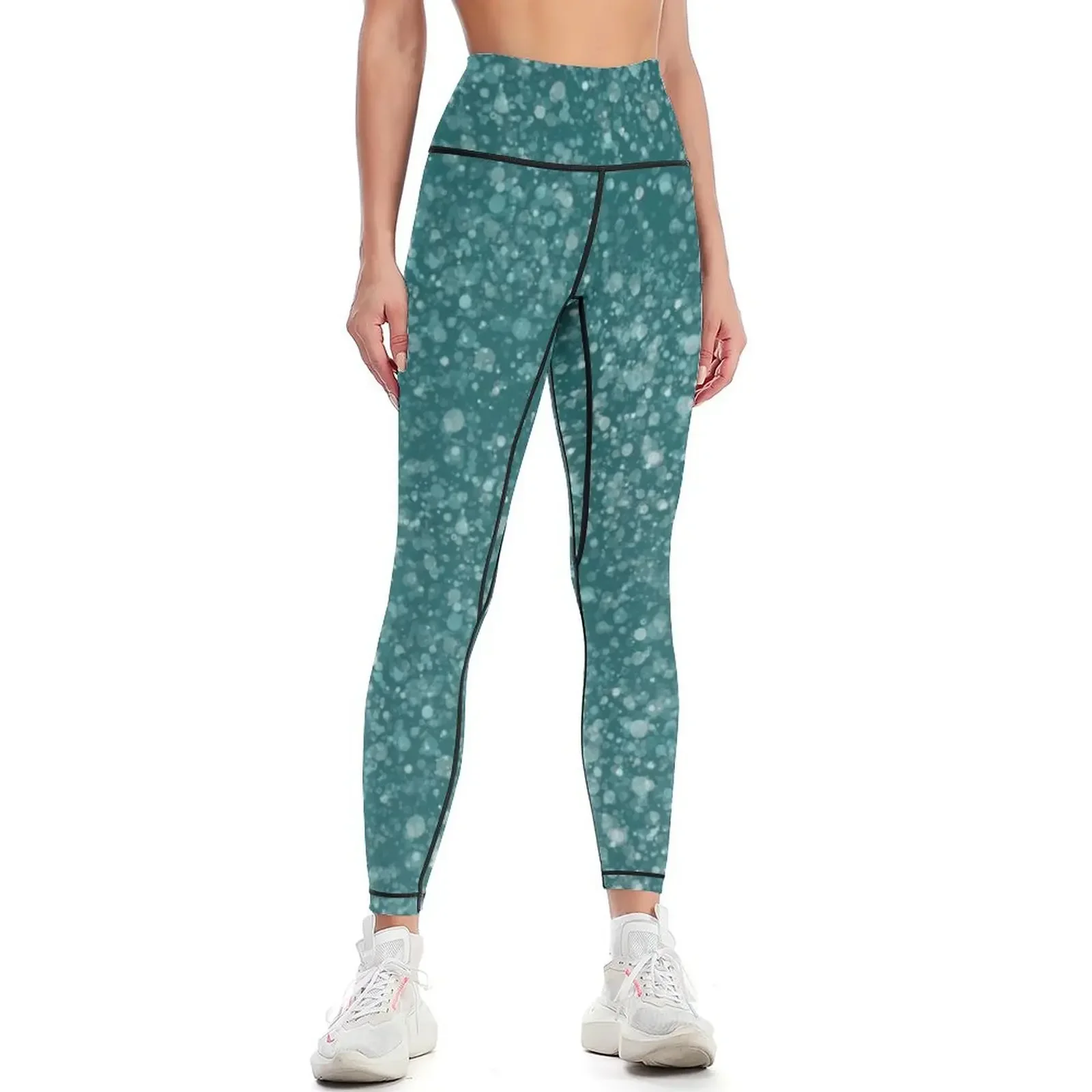 

Turquoise Bubbles Leggings sport pants workout clothes for Women's sportswear legging gym Womens Leggings