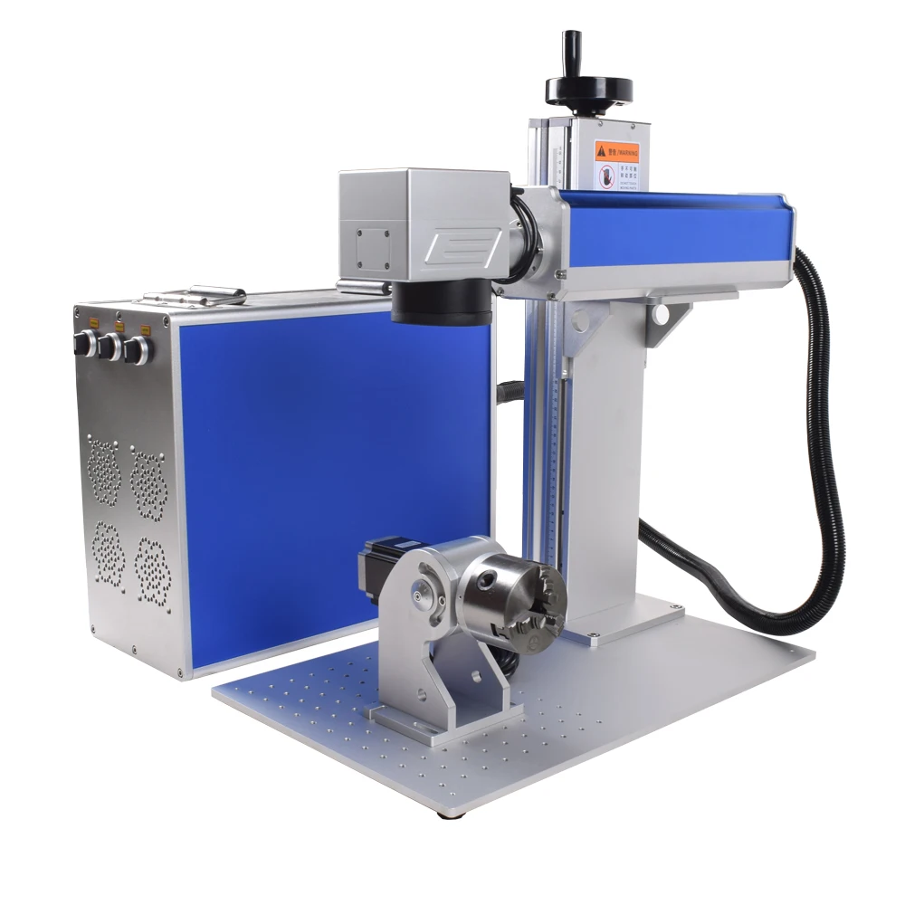 50W Fiber Laser Marking Machine JPT Raycus Laser Source DXF/PLT/BMP/AI for Stainless Steel Aluminum Copper Brass Iron Metal
