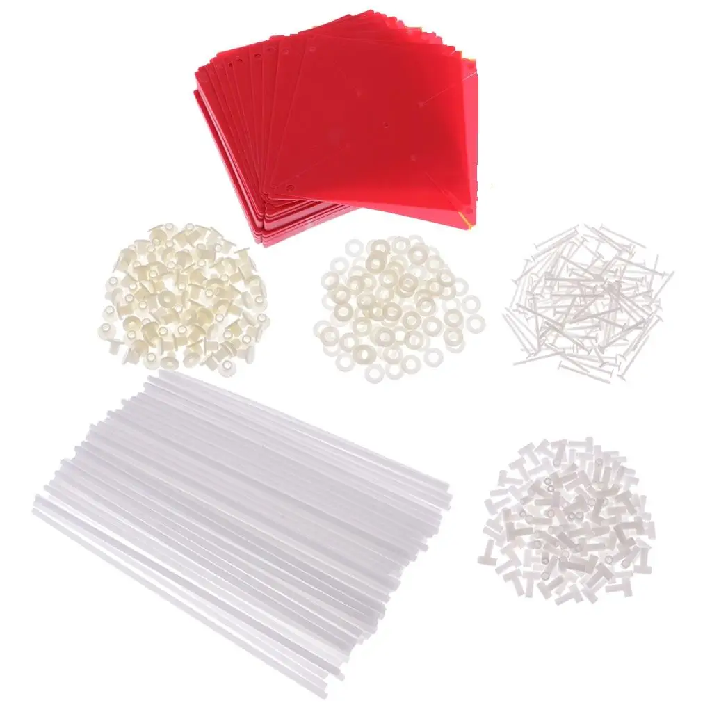 Flower Windmill Pinwheel Plastic 3D Spinner Garden Yard Lawn Decor DIY Set for Children Running Play and Festival Use