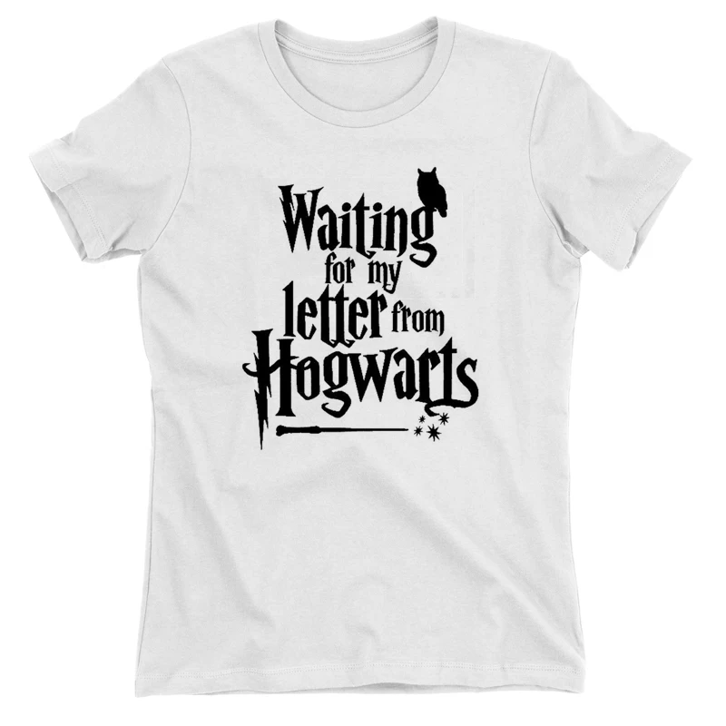 Waiting For My Letter Women Slogan T Shirt 90s Lady Girls Harajuku Muggle Tee Tops Drop Shipping A-681