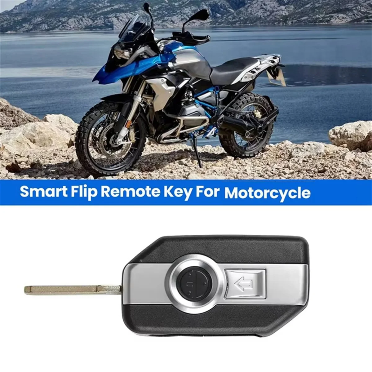 XSBM90GL XM38 Motorcycle Smart Flip Remote Key with 8A Chip&Shell_Y80A