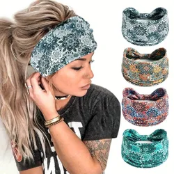 Bohemian Style Headbands For Women Non Slip Turban Head Band Elastic Hair Bands For Women Fashion Wraps Accessories