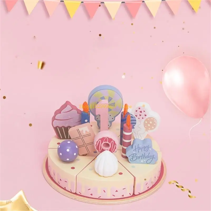 

Imaginative Play Cake Cutting Toy Early Childhood Fine Motor Developmental Toy J0MF
