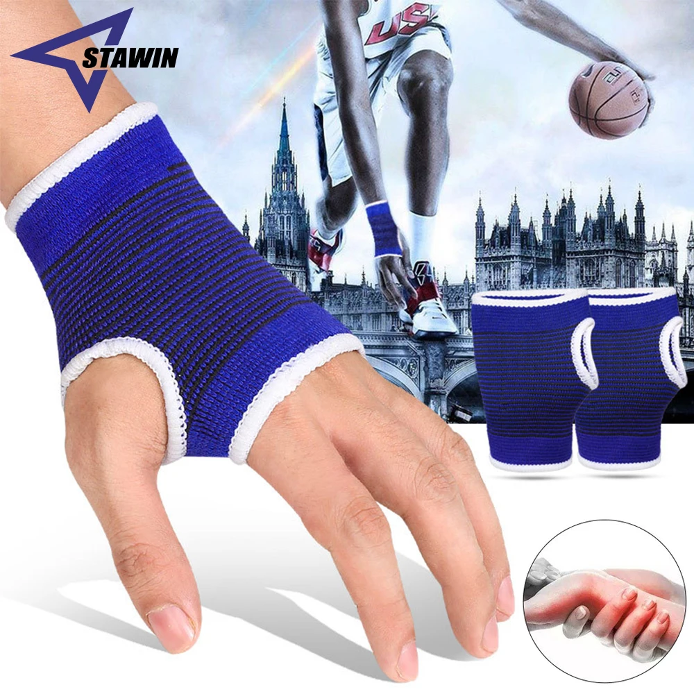 2 Pcs Wrist Support Hand Brace Gym Wrist Palm Protector Carpal Tunnel Tendonitis Pain Relief Sports Safety Muscle Protect Unisex