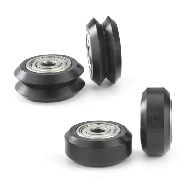 10Pcs pulley wheel nylon Round Belt  for CNC Machine Parts 2020 T-Slot Aluminum 2020 Extrusion Linear Guide e