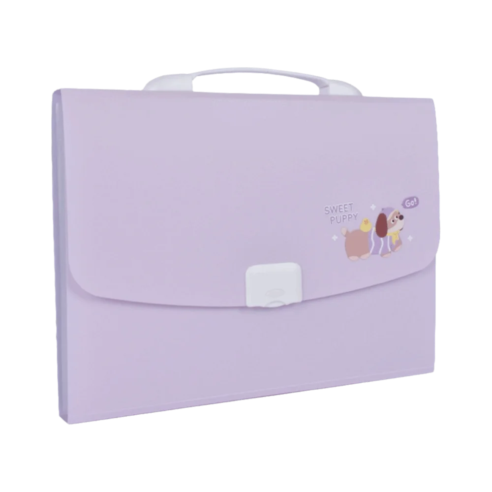 

13 Pockets Expanding File Folder a4 Size Multi-Layer Paper Document Storage Holder Cartoon Large Capacity Portable Organ Bag