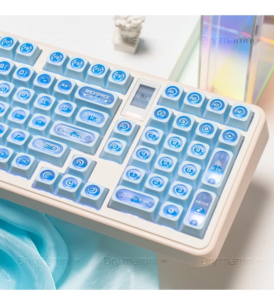 

Keycap Trend Opal Blue Keycap Original Small Full Set Mechanical Keyboard Sublimation Customization