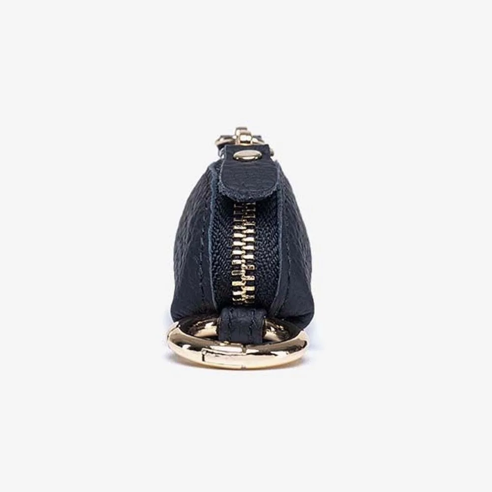 

Polyester Thumb-sized Coin Purse Solid Color Mini Leather Hanging Bag Anti-lost Anti-splash Water Compact Change Bag Car Key