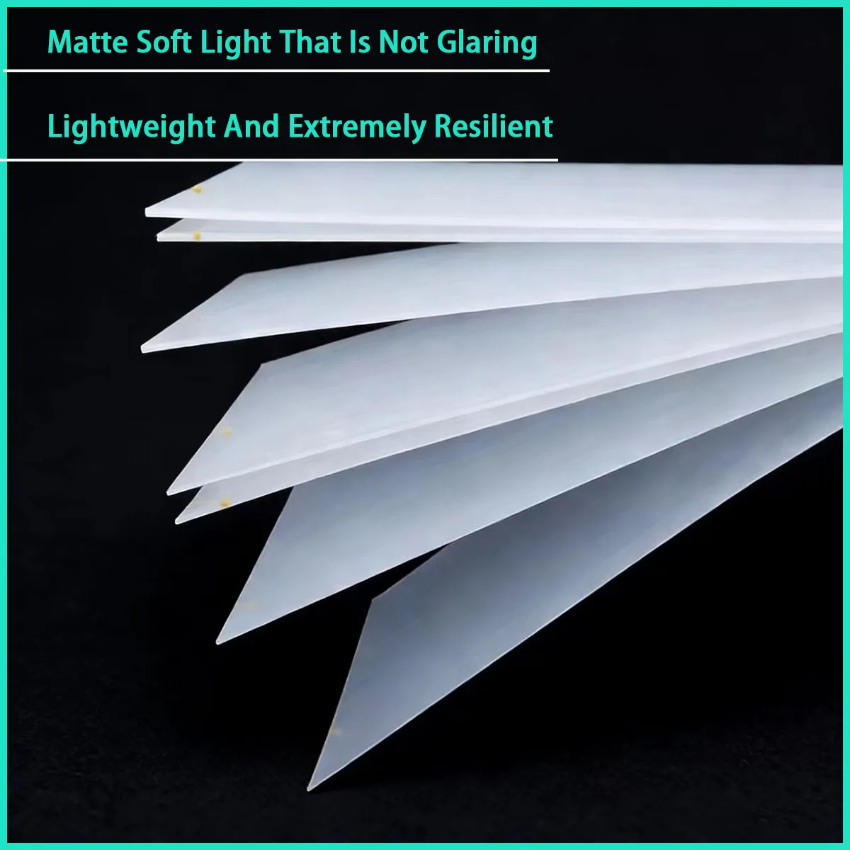 Thickness 0.2-2mm semi transparent frosted PP plastic board for soft lighting, electronic shading, equipment blocking, etc