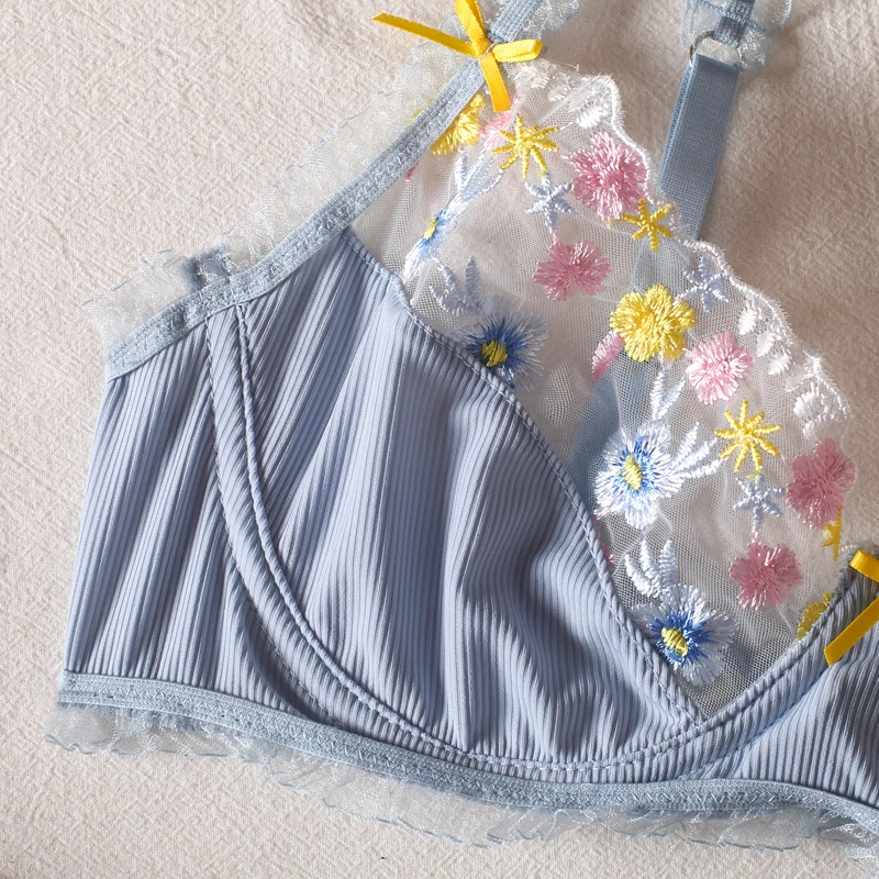 lingerie Lace sexy small broken flower appeal lingerie set