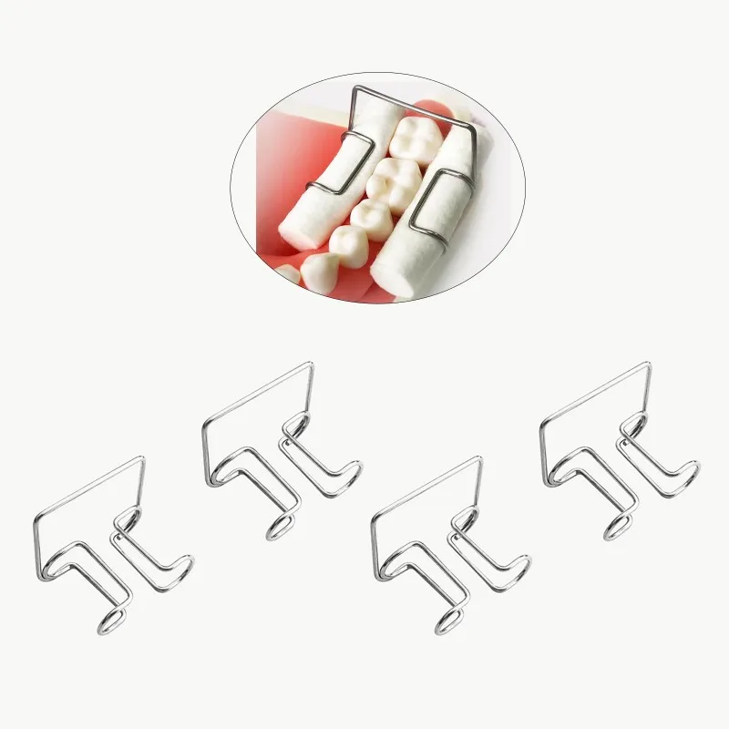 Clip de rouleau de coton dentaire Autoclavable en acier inoxydable, support de rouleau de coton, fournitures de laboratoire de dentisterie, outil d'isolateur, clinique de dentiste