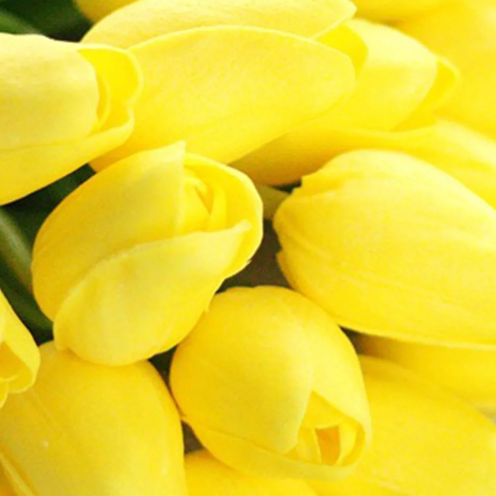 

30 Pcs Silk Flowers Wedding Bouquet Flower 6x2 5x33cm Real Touch Home Decor Wedding Party nament False Tulips Faux