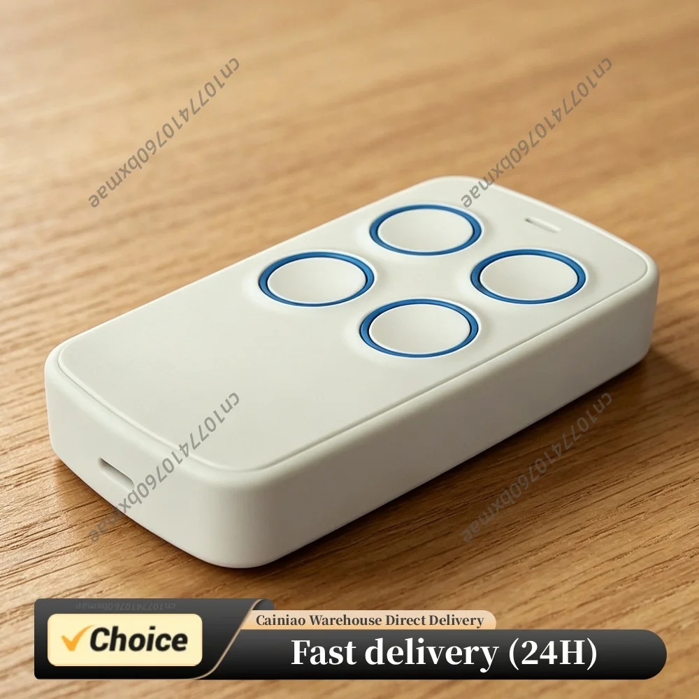 433 MHz Rolling Code Remote Control with ABS Material Lightweight 4-Buttons for Domestic Tubular Motor External Motor Remotes