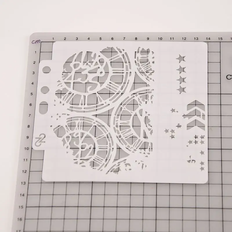 Wheel Stencils Template Painting Scrapbooking Embossing Stamping Album Card DIY