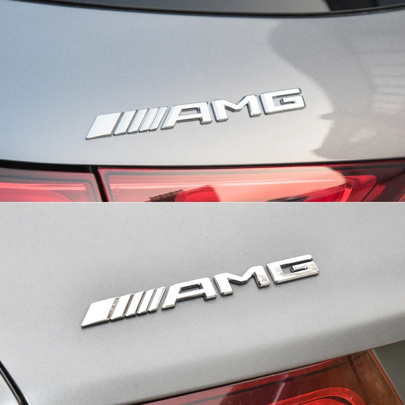 Metal Car 3D Rear Letter Emblem Trunk Sticker for Mercedes benz AMG C E S GLE CLC Class W204 W203 W205 W124 W221 W213 W212