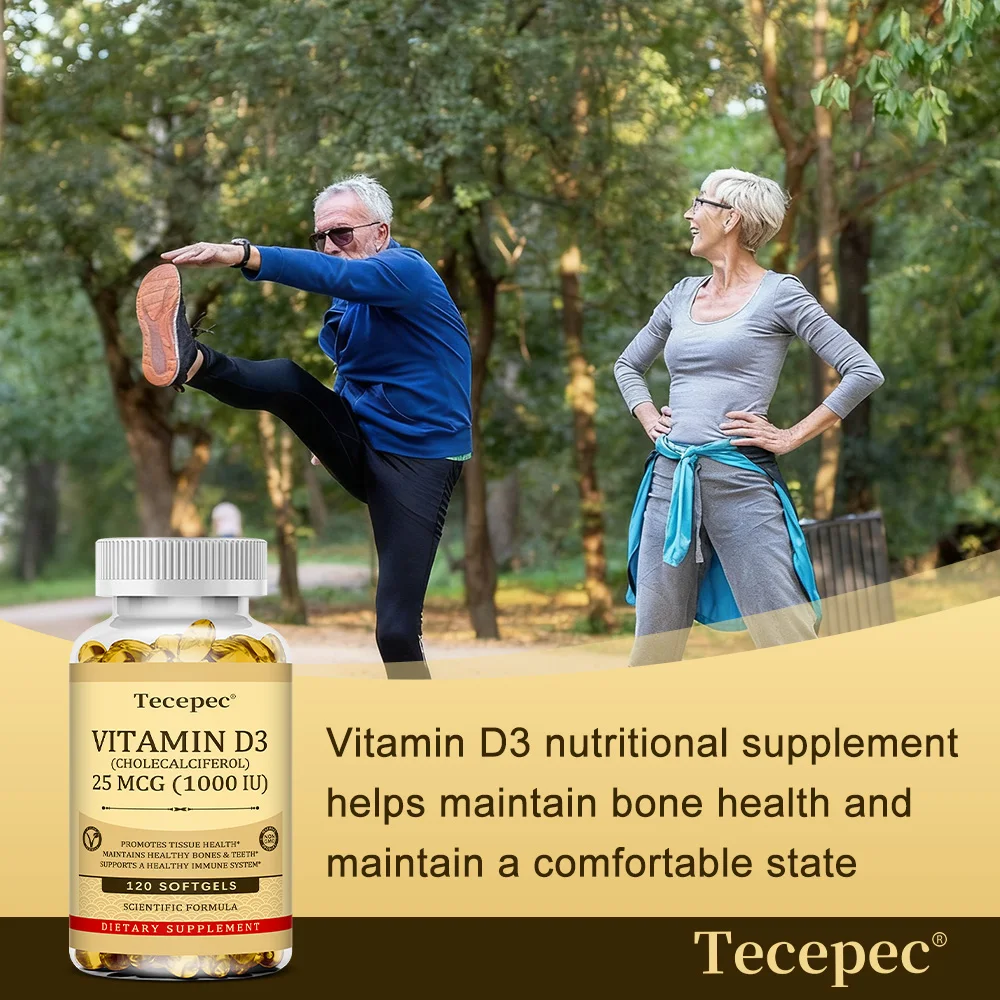 

Добавка витамина D3, 1000 МО, поддерживает функцию мышц, здоровье костей и поддержку иммунитета, без ГМО, без глютена, 120 капсул