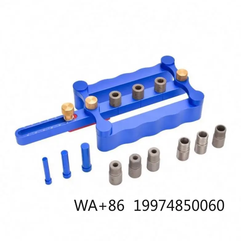 

W-127 6/8/10mm Self-centering Woodworking Doweling Jig Drill Guide Wood Dowel Puncher Locator Puncher Hole Screw Jig Kit