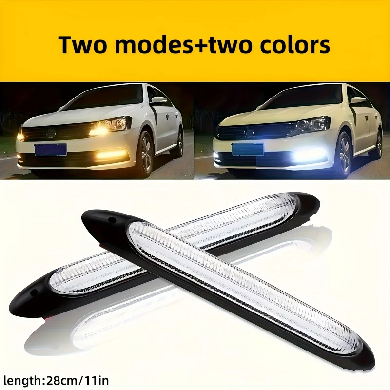 

2 шт., 12 В, автомобильные аксессуары, светодиодные дневные ходовые огни для автомобилей, светодиодные глаза плавного пуска, украшения для указателей поворота