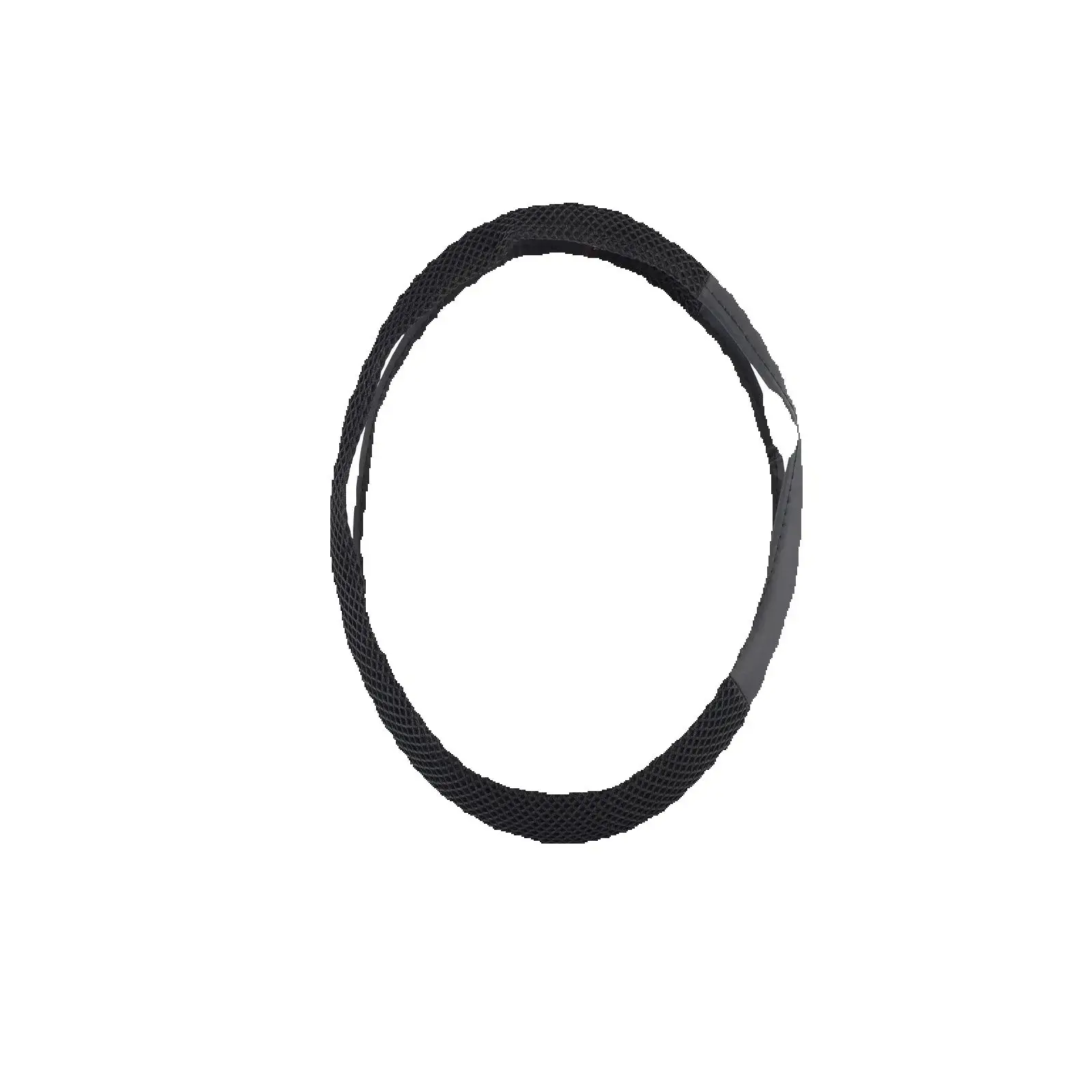 

Чехол на руль из ледяной шелковой сетки для универсальных автомобилей, черный для 14,5-15 дюймов